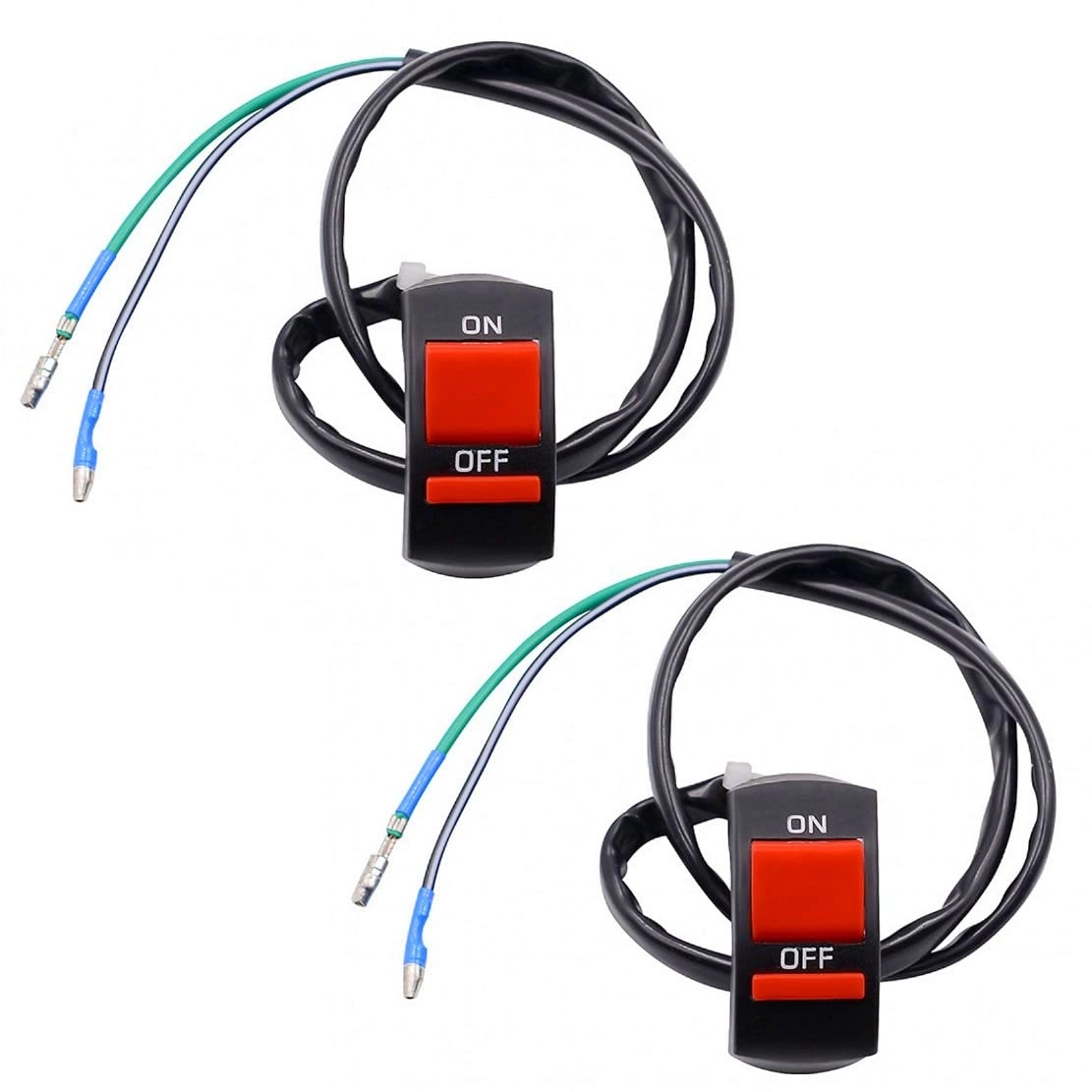 JZK-M468168U Handlebar Push Button Switch - 22mm 2 pcs 10A