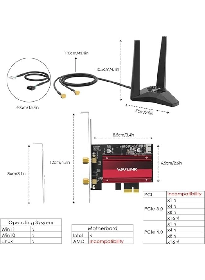 BE8800 - WiFi 7 PCIe Wireless