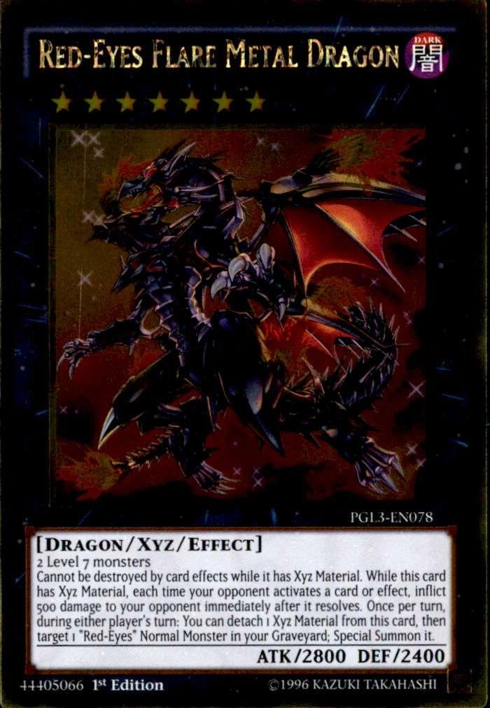 Yu-Gi-Oh! Red-Eyes Flare Metal Dragon PGL3-EN078