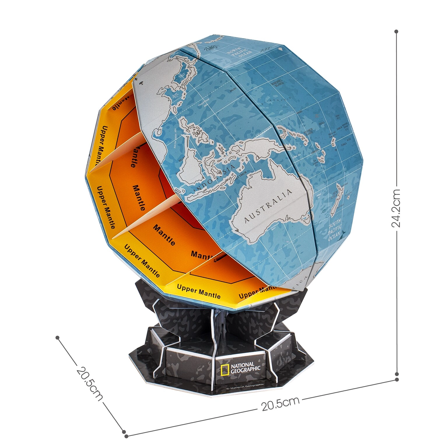 National Geographic Scratch Globe 3D Puzzle (DS1082H) - 31 pcs, LED