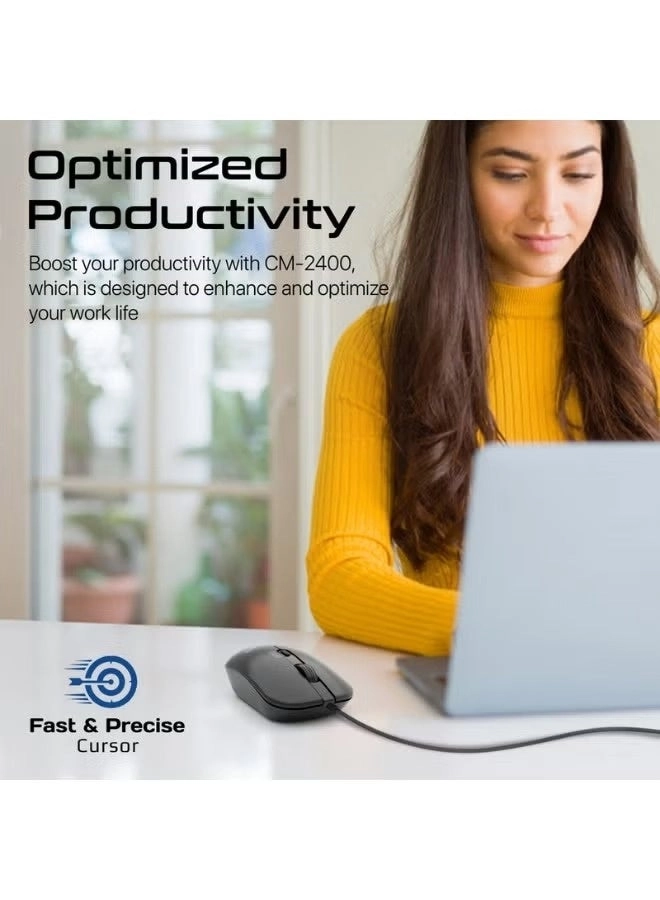 CM-2400 Optical Mouse - Wired