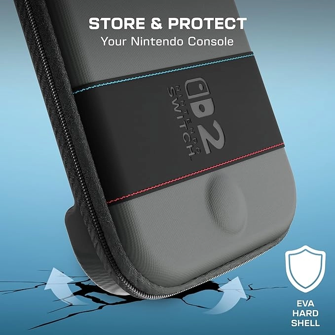 PlayTrek Slim Case - Switch 2 Charcoal Black