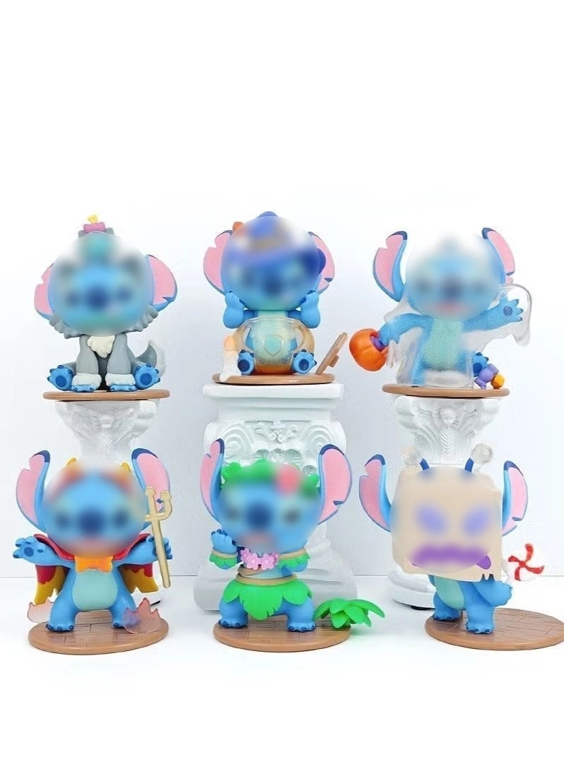halamodo Stitch's Wacky Diary Series Blind Box - Stitch (QQ0814) 6 pcs