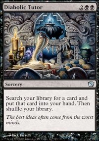 Wizards of the Coast Magic: The Gathering: Diabolic Tutor - Uncommon Ninth Edition