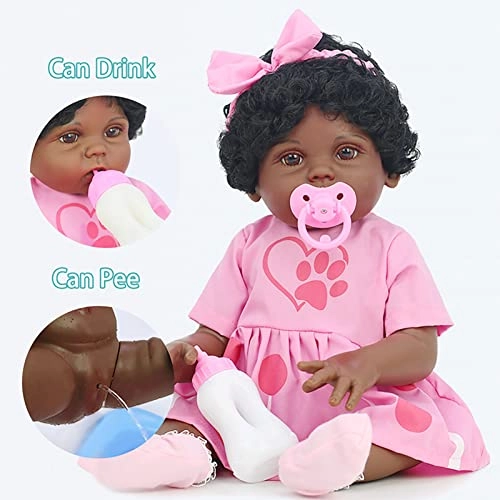 Reborn Baby Doll - 22 Inch Vinyl Brown Eyes