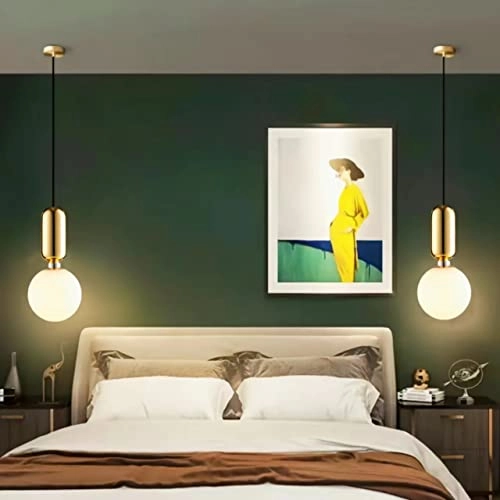 Modern Gold Globe Industrial Pendant Light - 100cm