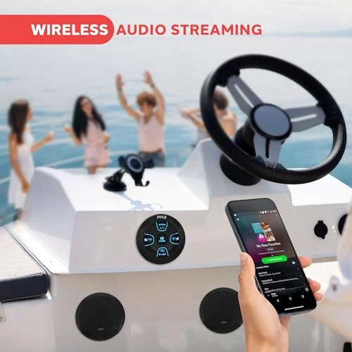 Low-Profile Waterproof Marine Speakers - 6.5 Inch 240W