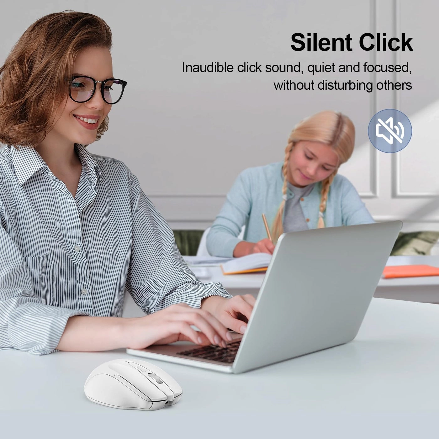 Multi-Device Slim Optical Mouse - Bluetooth, USB