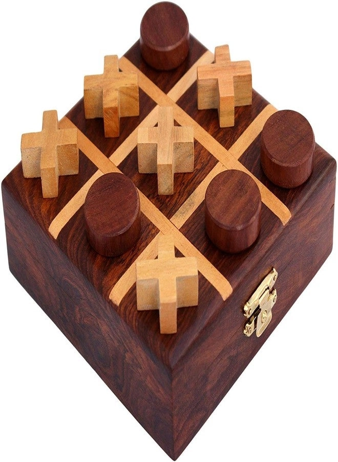 Noughts and Crosses (Zeero Kata) - Wooden 2-in-1 Pure Rosewood