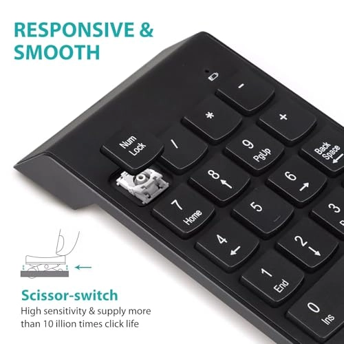 Numeric Keypad - 2.4GHz Wireless 18 Keys