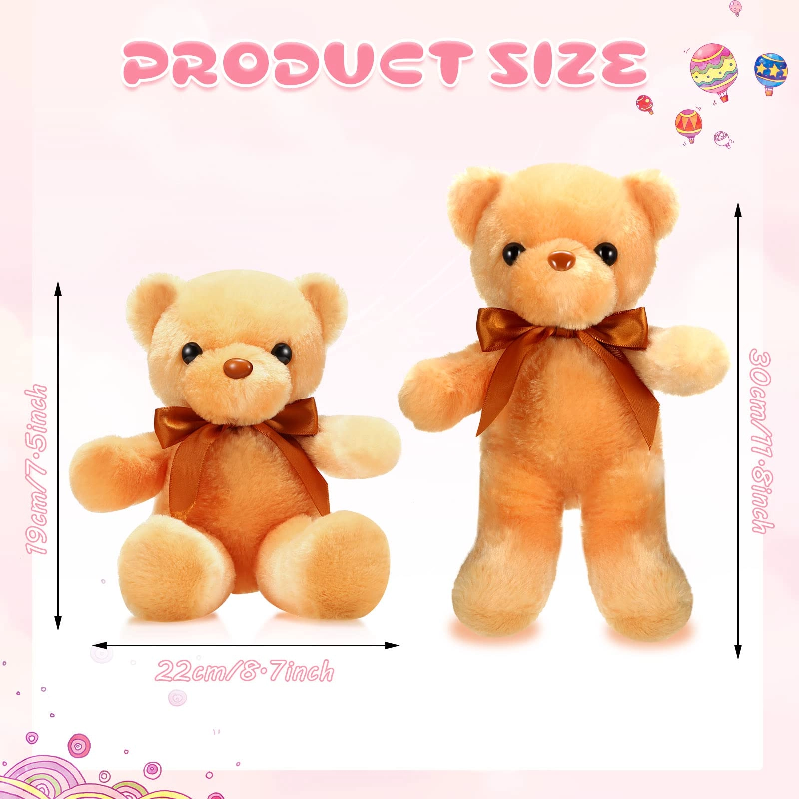 Teddy Bears - 10 Pcs 12 Inch