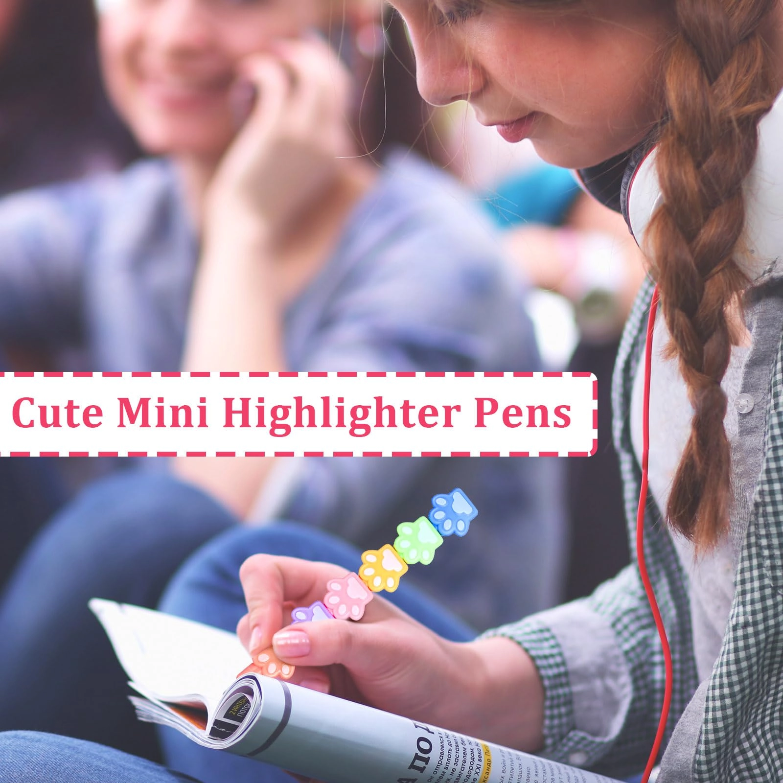 Mini Highlighter Pens - colorful Fine Pack
