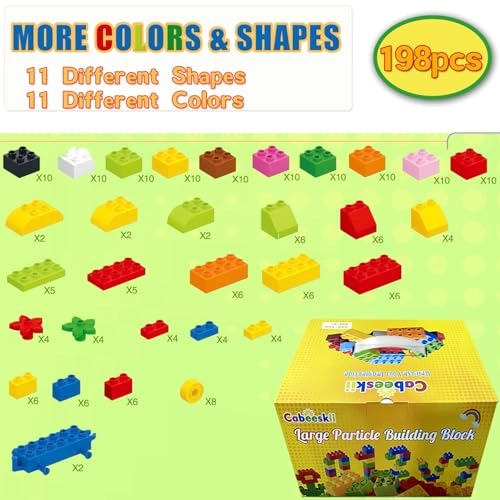 Large Building Blocks - 198 pcs