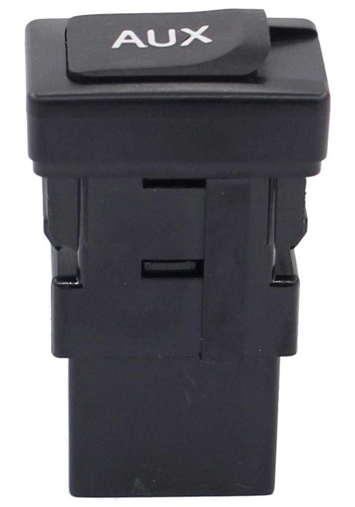 AUX Auxiliary Audio Stereo Jack Adapter Plug Port - Black Plastic