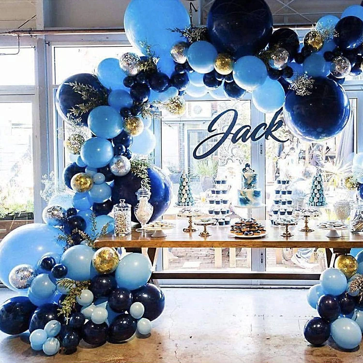 Blue Balloons - 100 Pack Baby Shower Birthday Party Event Celebration