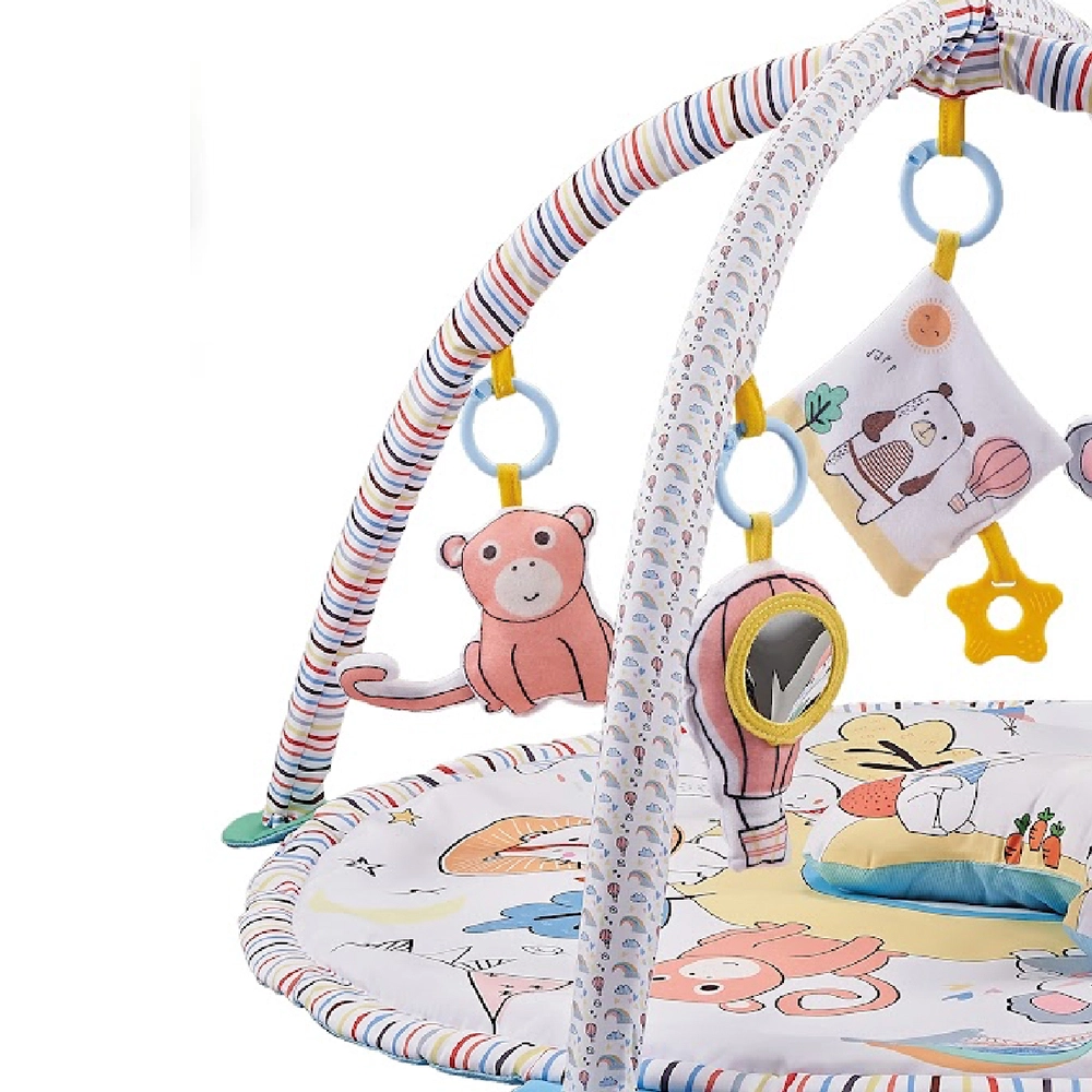 Oval Jungle Friends Playmat - 0 month