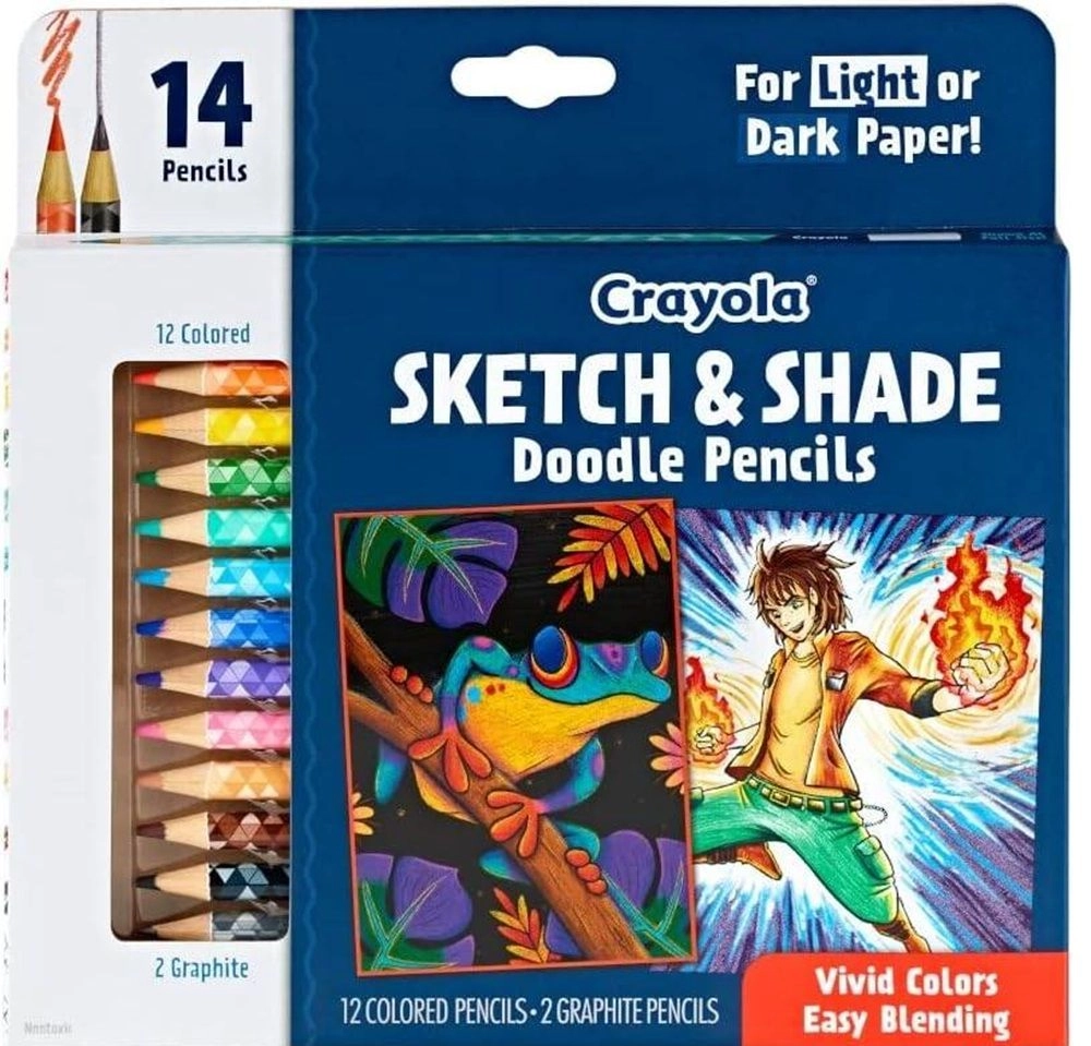 Crayola Sketch and Shade Doodle Pencils - 14
