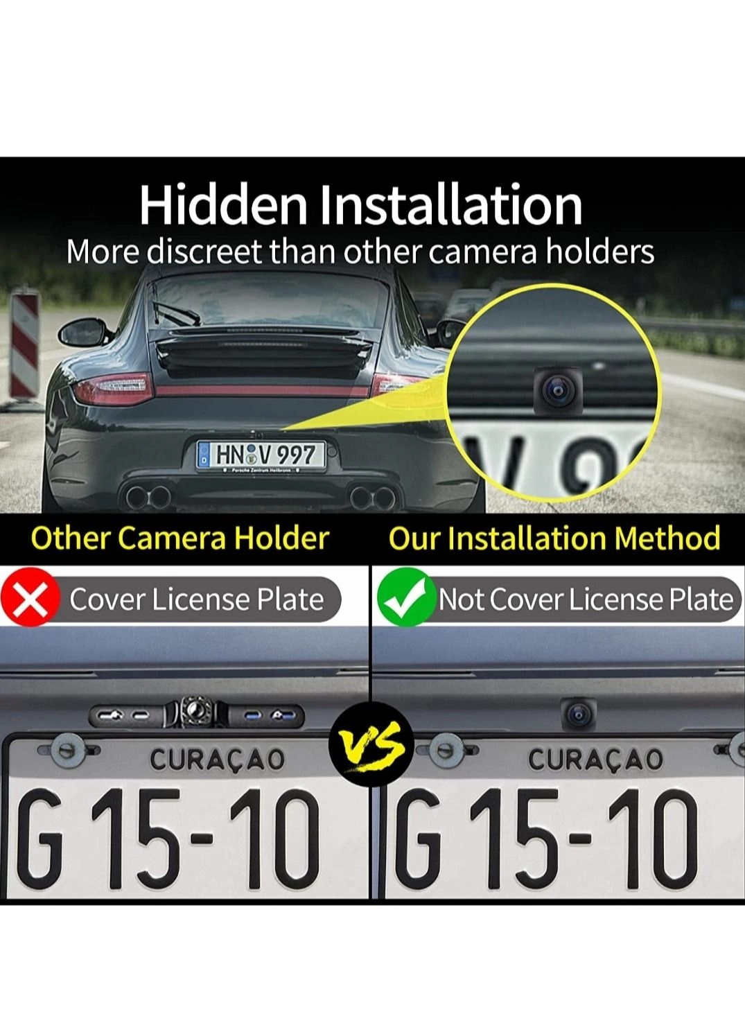 Reversing Backup Camera - Night vision AHD and CVBS 720P