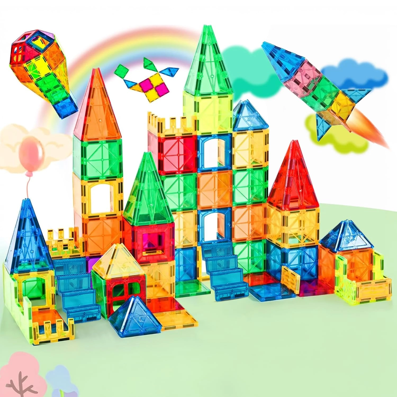 ToyDen Magnetic Tiles - 18 pcs