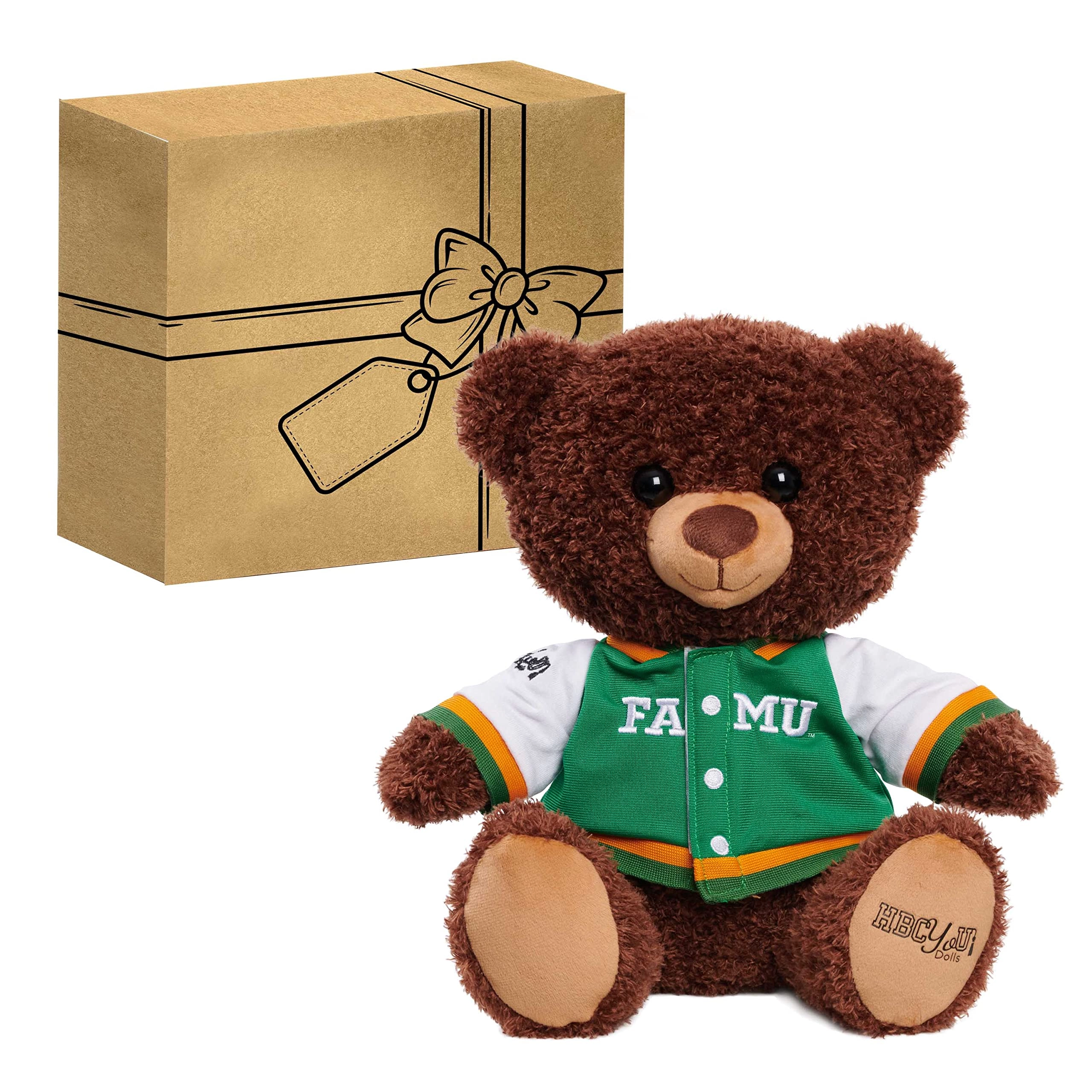Just Play HBCyoU FAMU Letterman Teddy Bear - 10-inch Snuggly