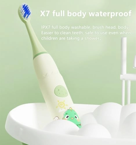 Sonic Rechargeable Kids Electric Toothbrush - 4 Modes 2-Min Timer