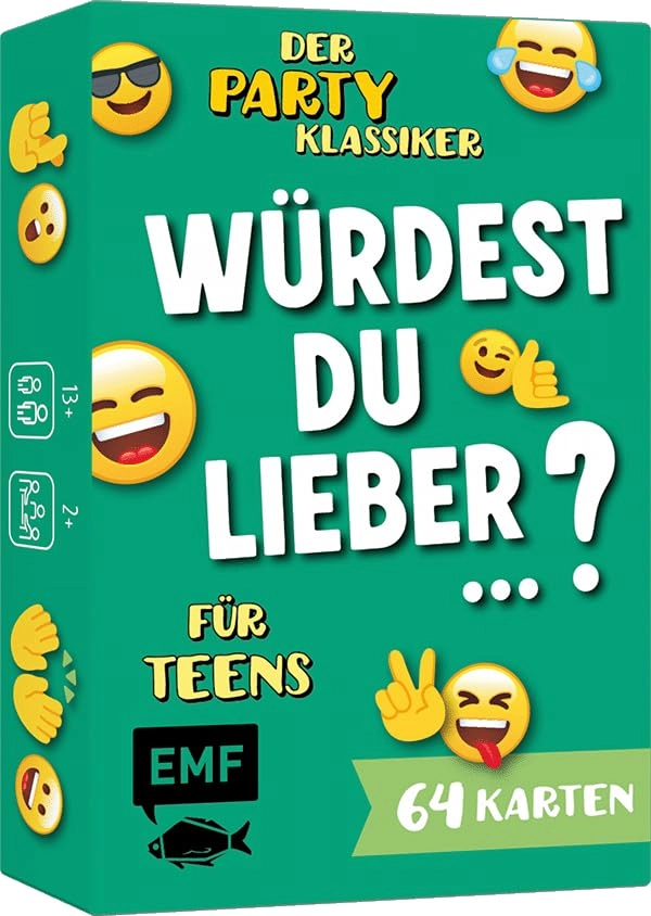 Kartenspiel: Würdest du lieber ...? - German ab 13 Jahren 64 cards
