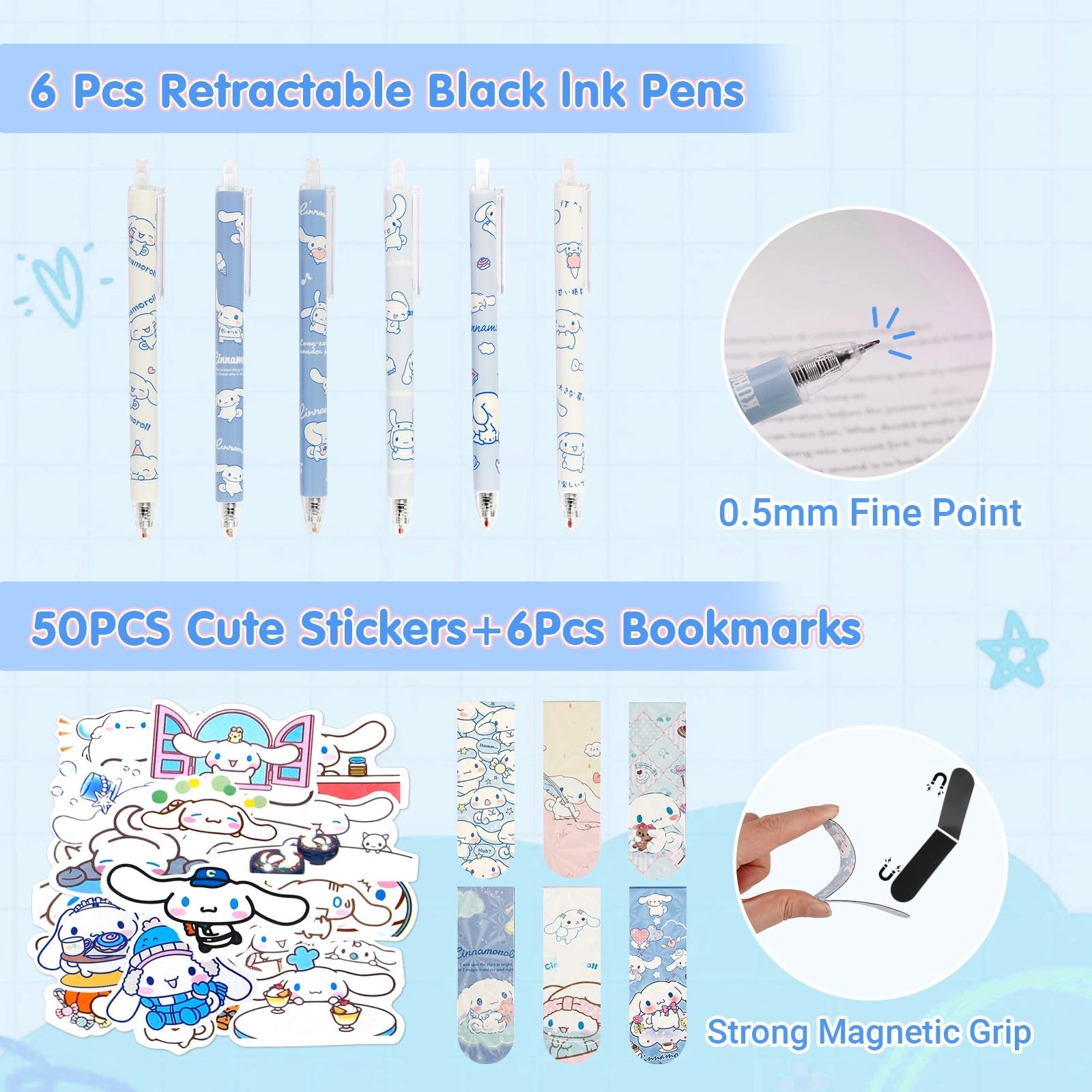 Stationery Set - Blue Large Capacity