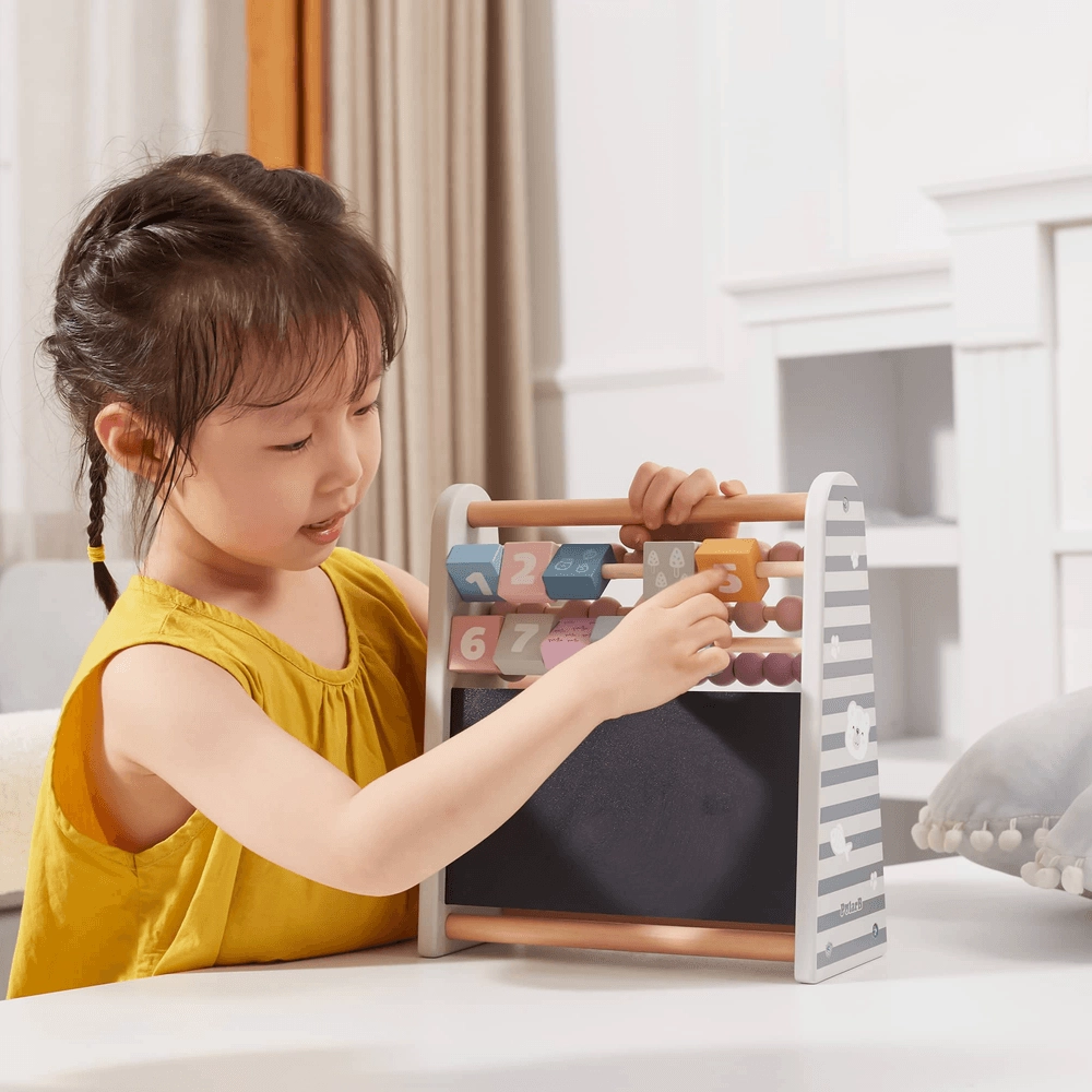 3-In-1 Wooden Math Abacus - Suitable for 3 years and above