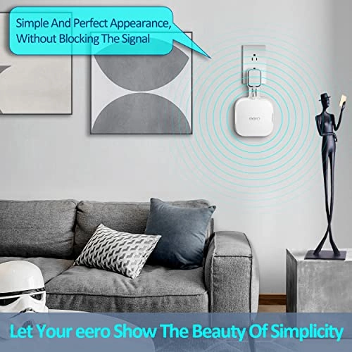 Wall Mount for Eero Mesh WiFi Router - 1 Piece Eero Mesh