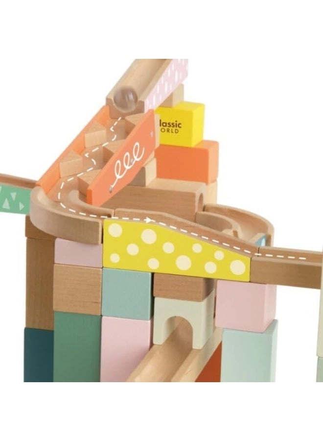 Wooden Marble Maze Blocks - Wood Construction Multi color