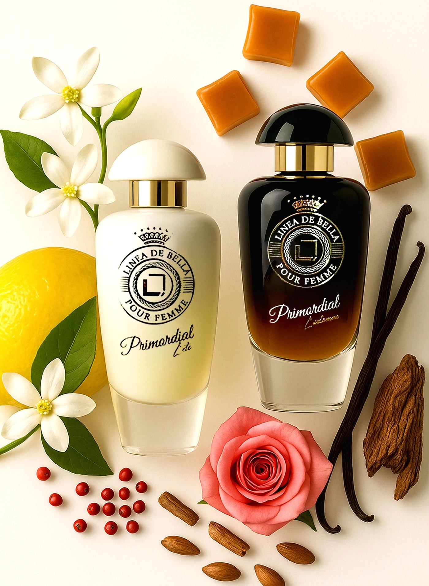 Linea De Bella Primordial L’automne - Eau de Parfum 100ml + Primordial Lite - Eau de Parfum 100ml