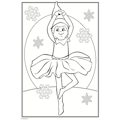 The Elf on the Shelf Artist Pad - 24 Colouring Pages and Lots of Reusable Stickers