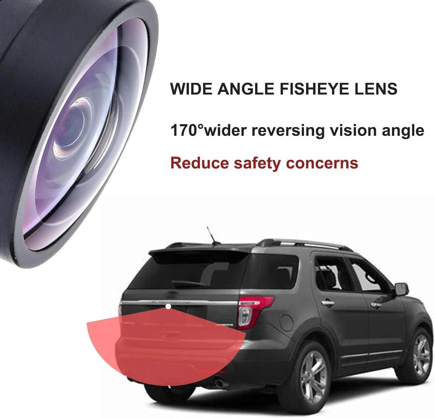 Backup Camera - Ford Explorer 2011-2015 without white track line