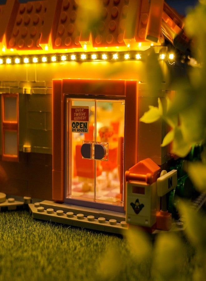 LED Lighting Compatible with Lego The Simpsons Krusty Burger 10352 - Upgraded RC Version