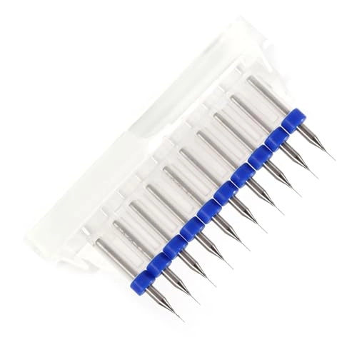 Carbide Micro Drill Bits - Tungsten Steel 10pcs 0.2mm