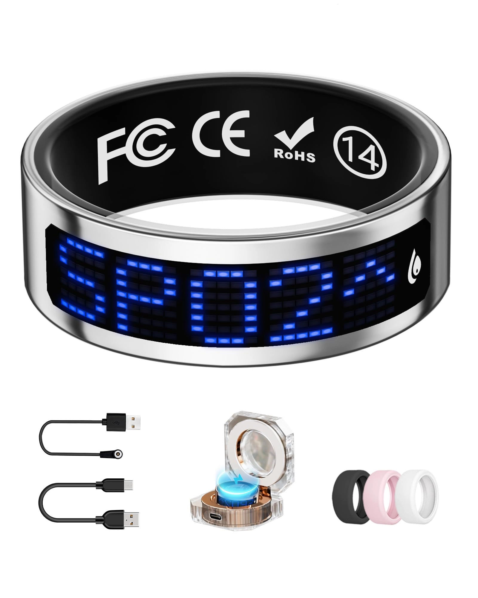 DNBB Smart Ring - Display Heart Rate