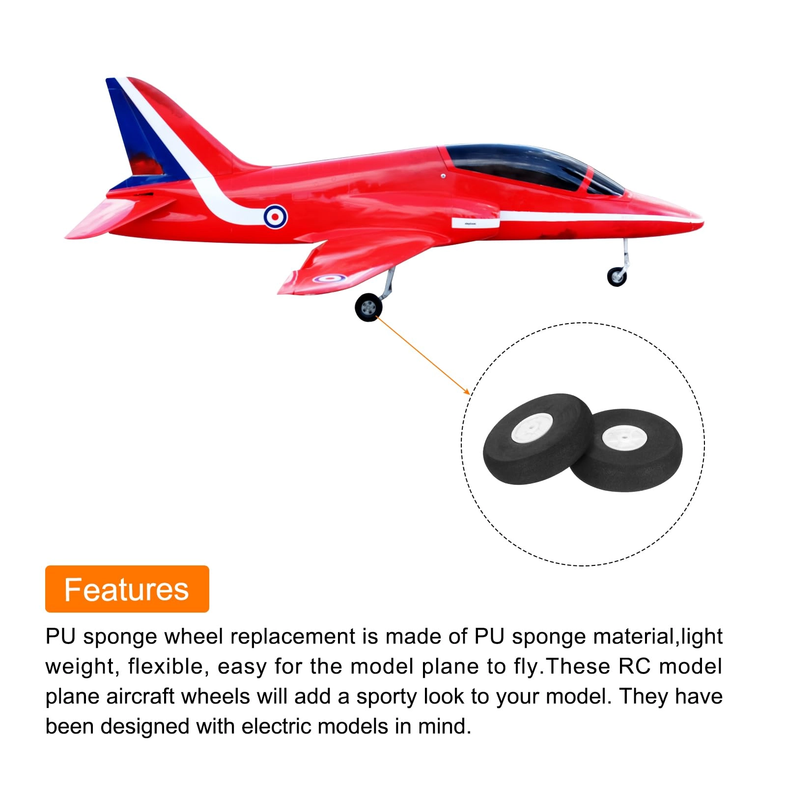 RC Airplane Wheels Set