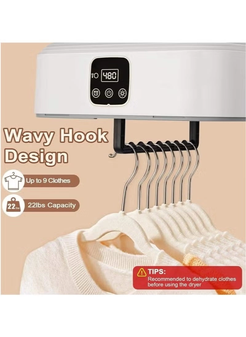 Portable Mini Clothes Dryer - Remote Control 2 Gear Adjustable Heat Levels