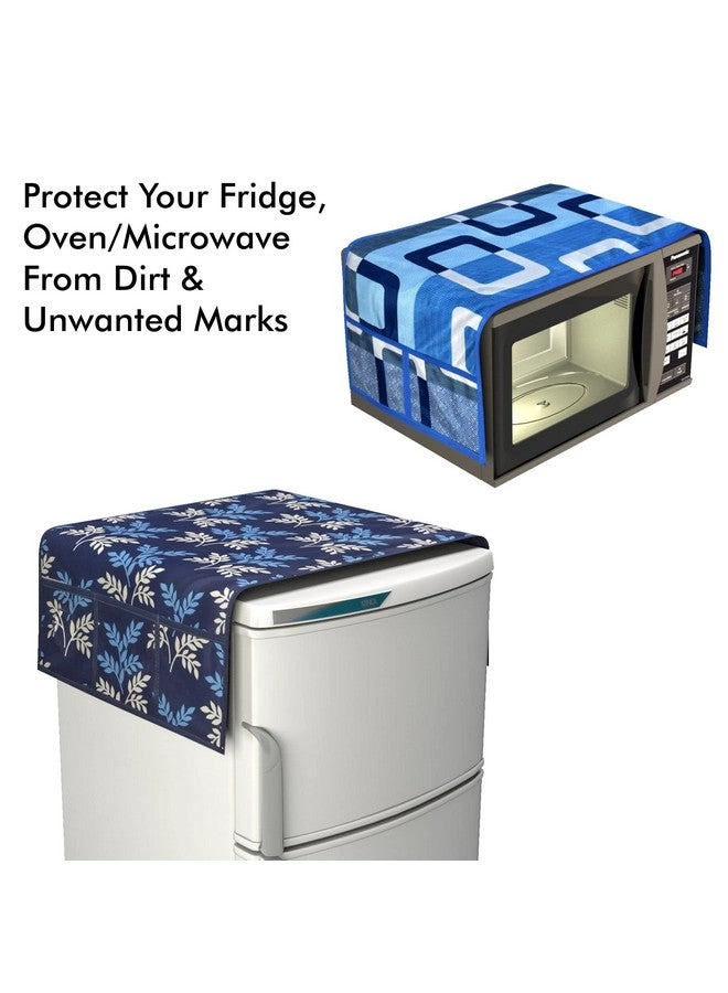 Fridge Top Cover - 99 X 56 CM + Fridge Mat - 28 X 43 CM + Oven Top Cover - 86 x 35 CM + Fridge Handle Cover - 30 X 16 CM