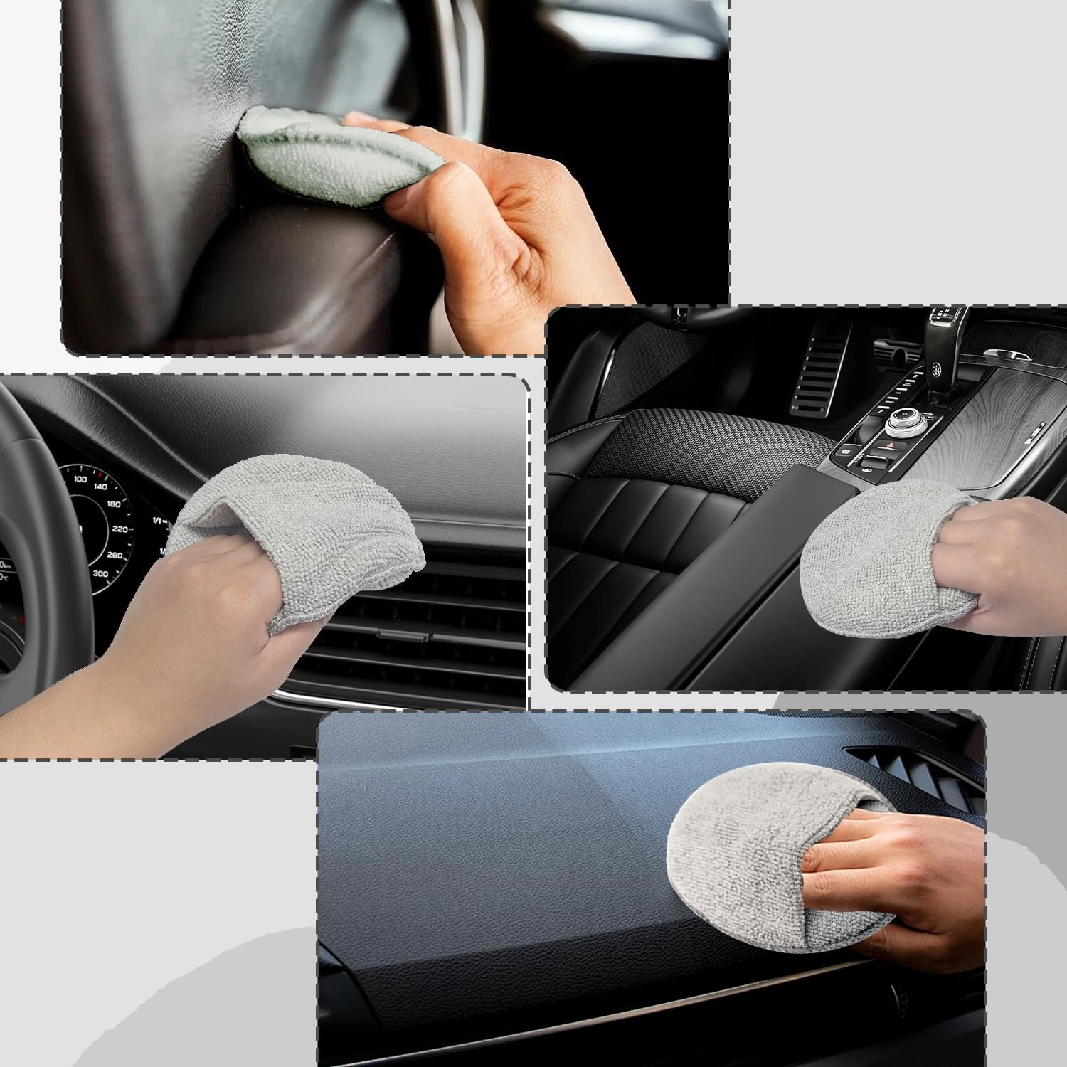 Microfiber Car Wax Applicator Pads