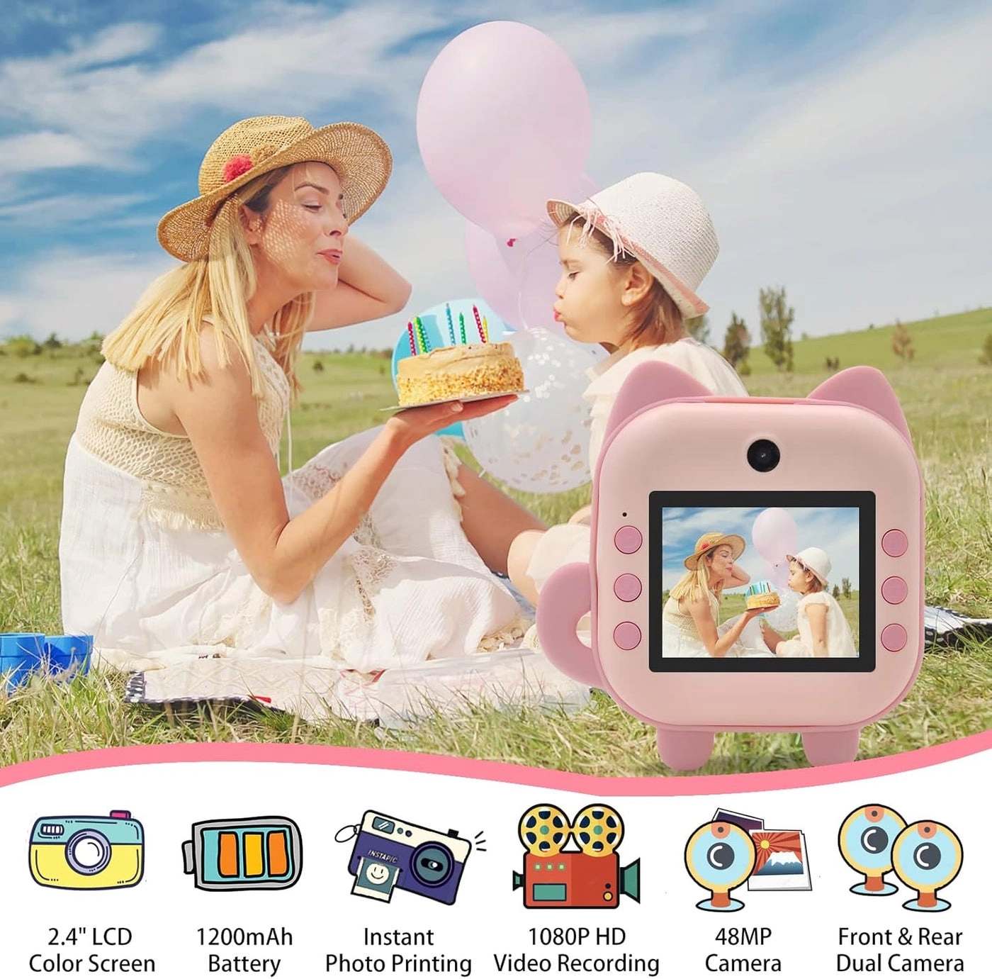 Instant Camera - for Kids HD Selfie & Video Recorder