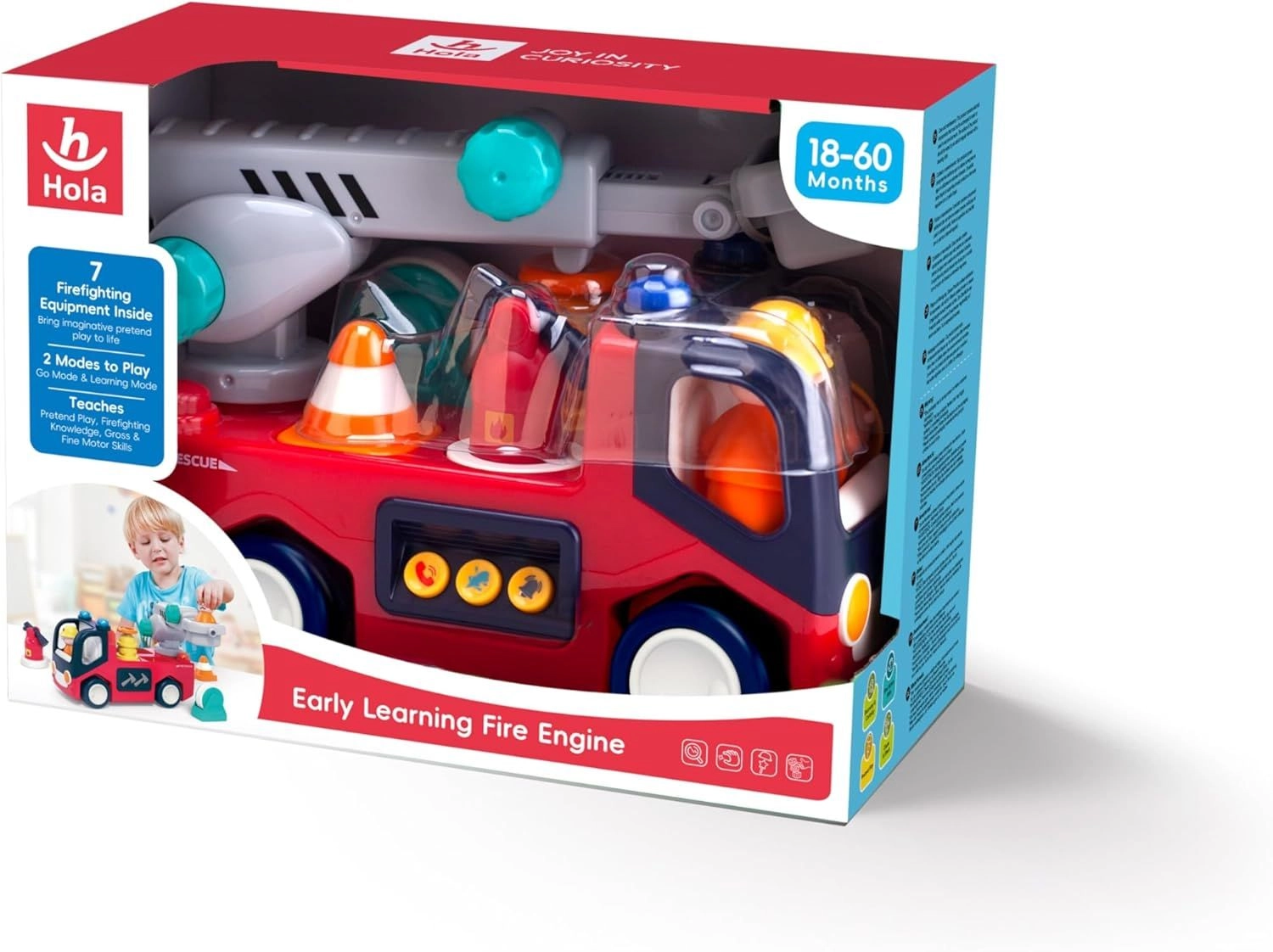 Early Learning Fire Engine Toy - 18 Months