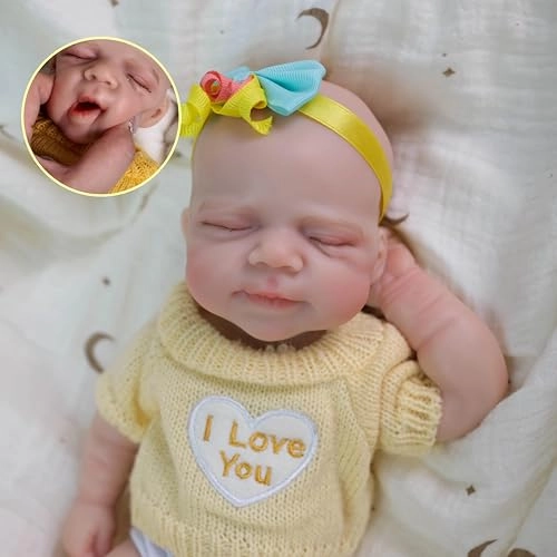 Reborn Baby Dolls - 12 inch Silicone Girl Ages 3+