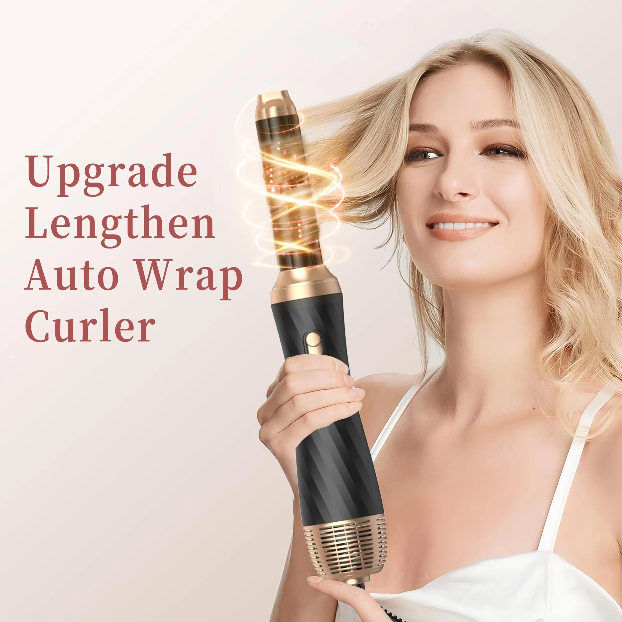 6 in 1 Hair Dryer Brush - 700 watts Gold