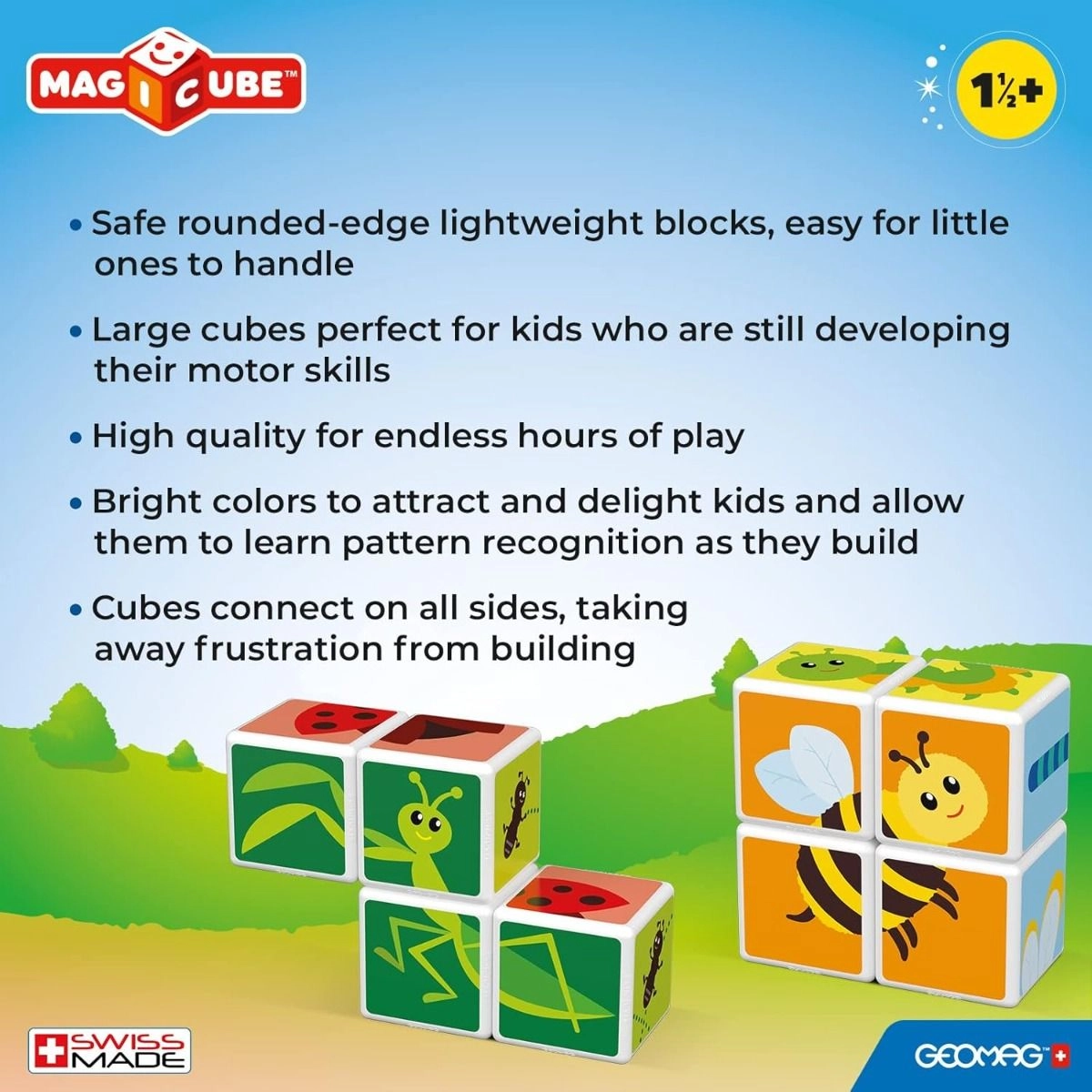 Magicube Mix And Match Insects - 18 Months 7Pcs