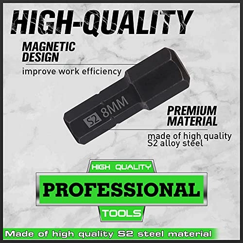 Hex Head Allen Wrench Drill Bit Set - 1/4 inch hex