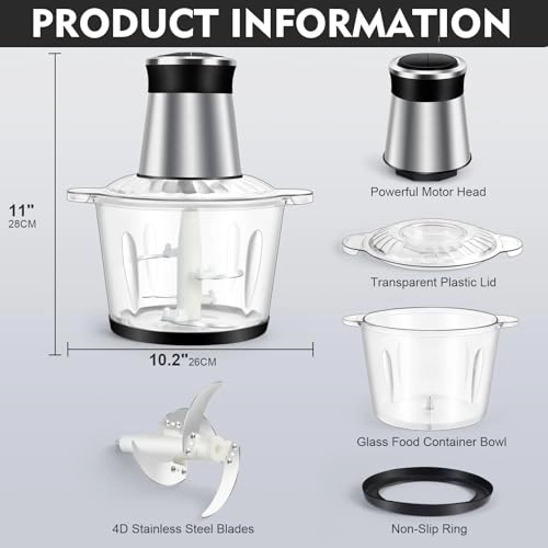 Multi Chopper & Mincer - 300W 2 Speed 3L