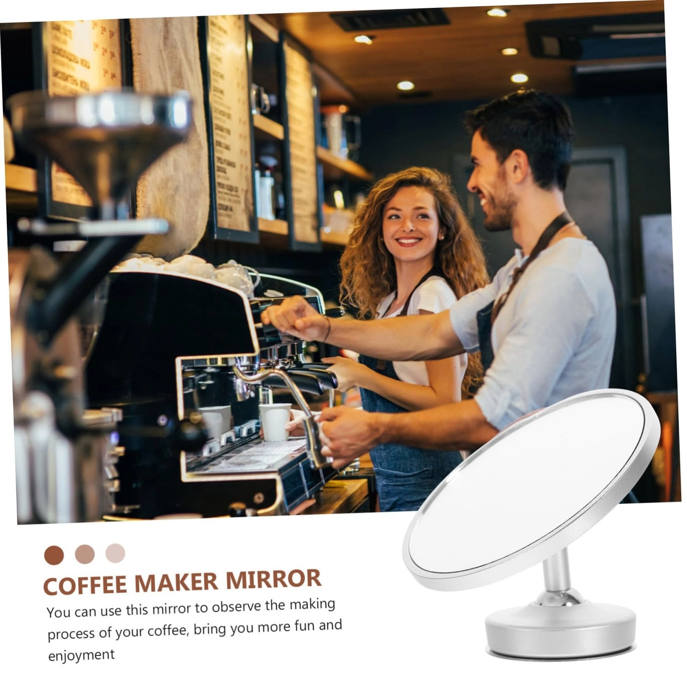 Espresso Mirror - Adjustable Rotating