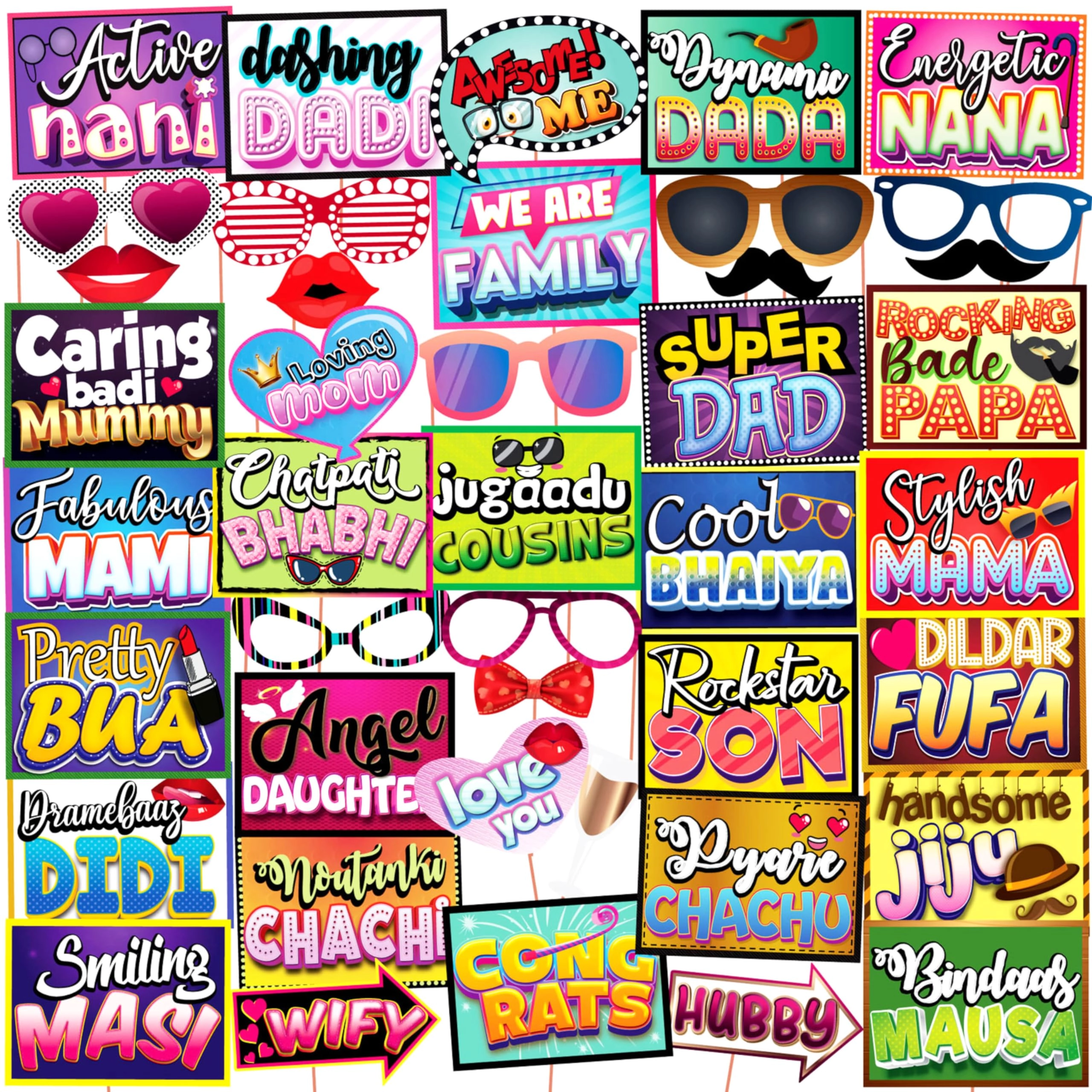 Discount Retail, Discount Retail Family Party Props - 1 Count Birthday