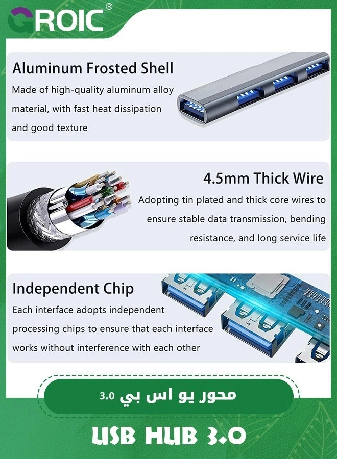 USB 3.0 Hub - 7 Port 5.3 Inch Cable
